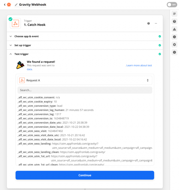 Mapping conversion attribution data with Webhook - Appfromlab