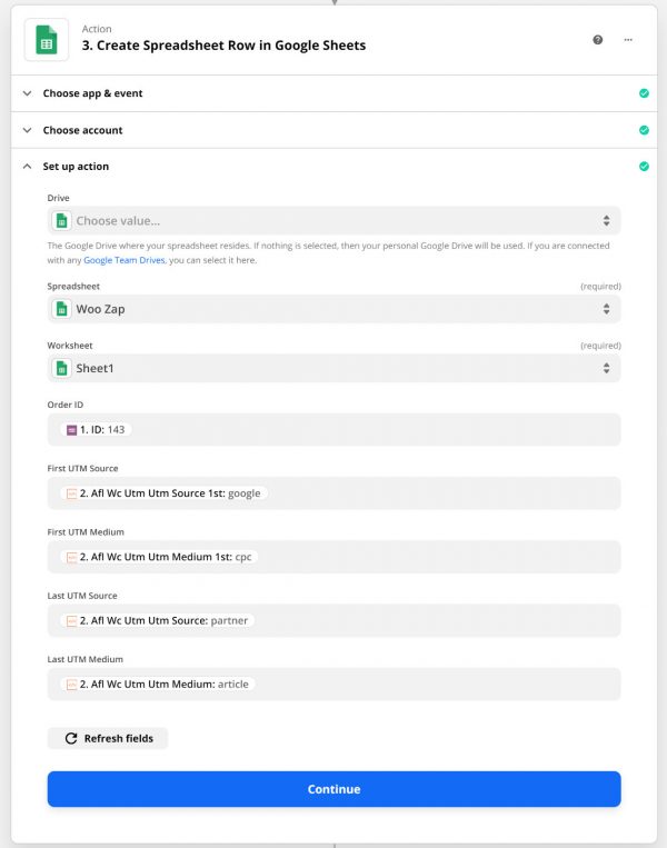 Mapping conversion attribution data with Webhook - Appfromlab