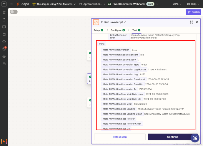 Mapping conversion attribution data with Webhook - Appfromlab