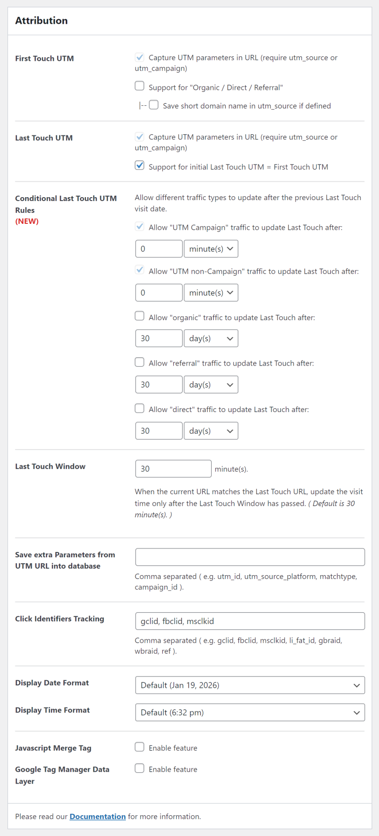 Attribution Settings - Appfromlab