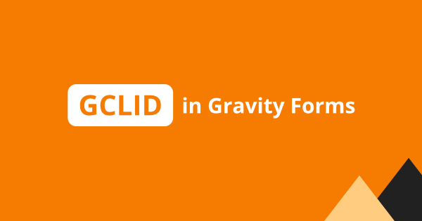 Capture GCLID in Gravity Forms without hidden fields