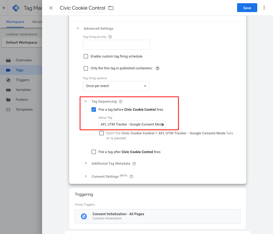 Tag > CMP > Tag Sequencing