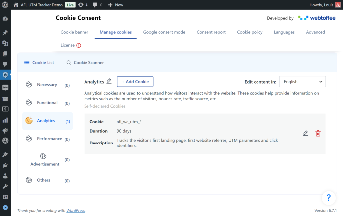 Webtoffee GDPR Cookie Consent Integration - Appfromlab